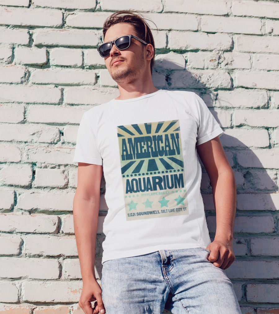 American Aquarium With Blaine Bailey Nov 13 2024 Soundwell Salt Lake City UT T-Shirt