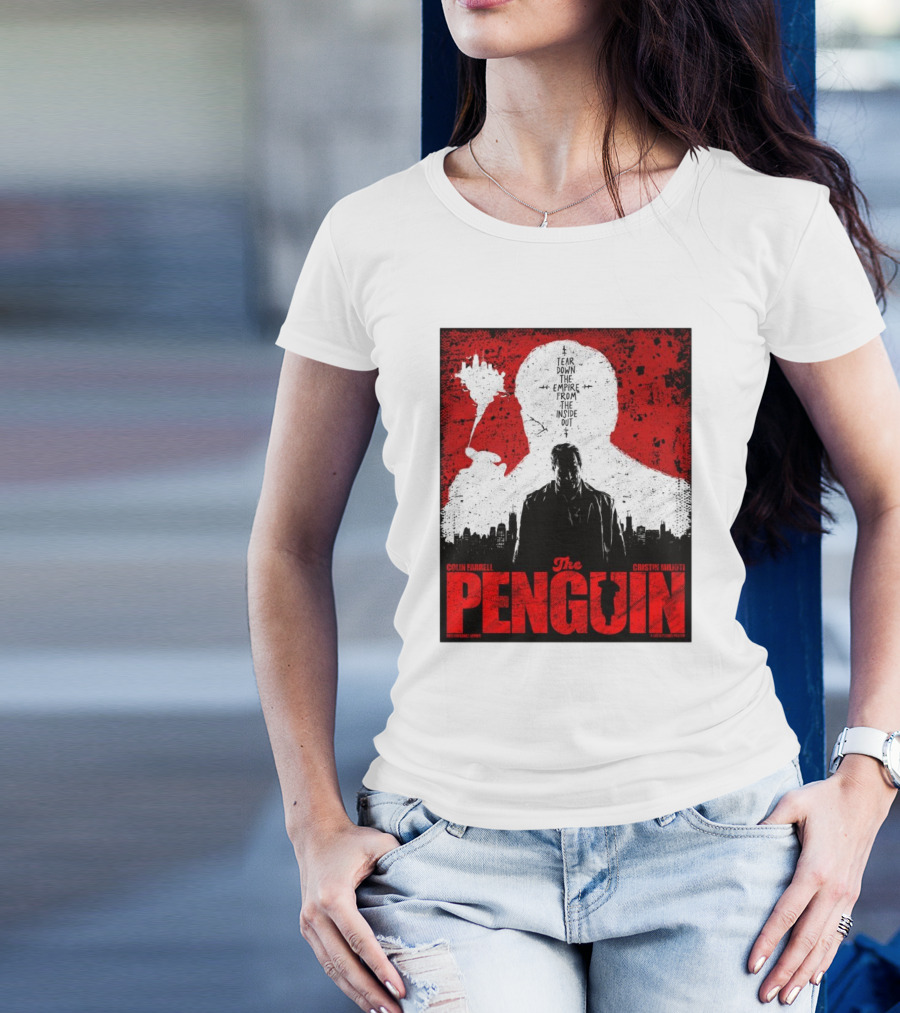 Colin Farrell Cristin Milioti The Penguin Tear Down The Empire From The Inside Out Suffering T-Shirt
