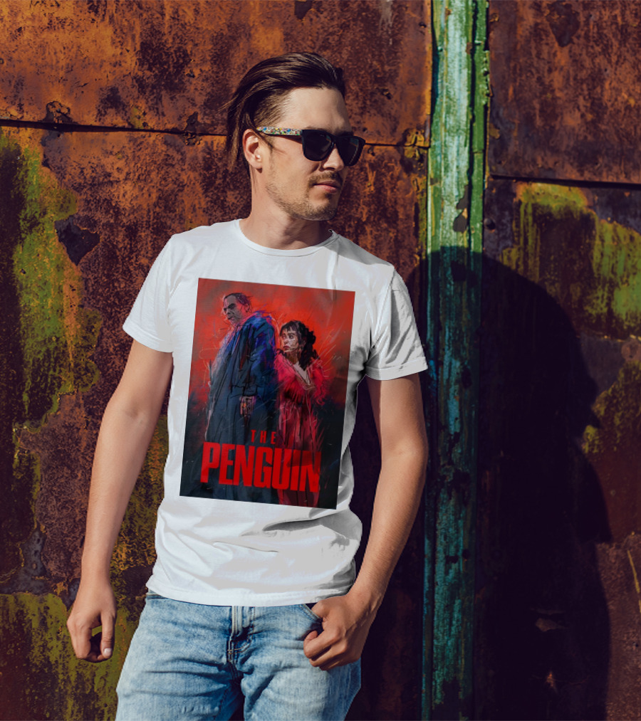 The Penguin Suffering The Last Episode Red And Blue Characters T-Shirt