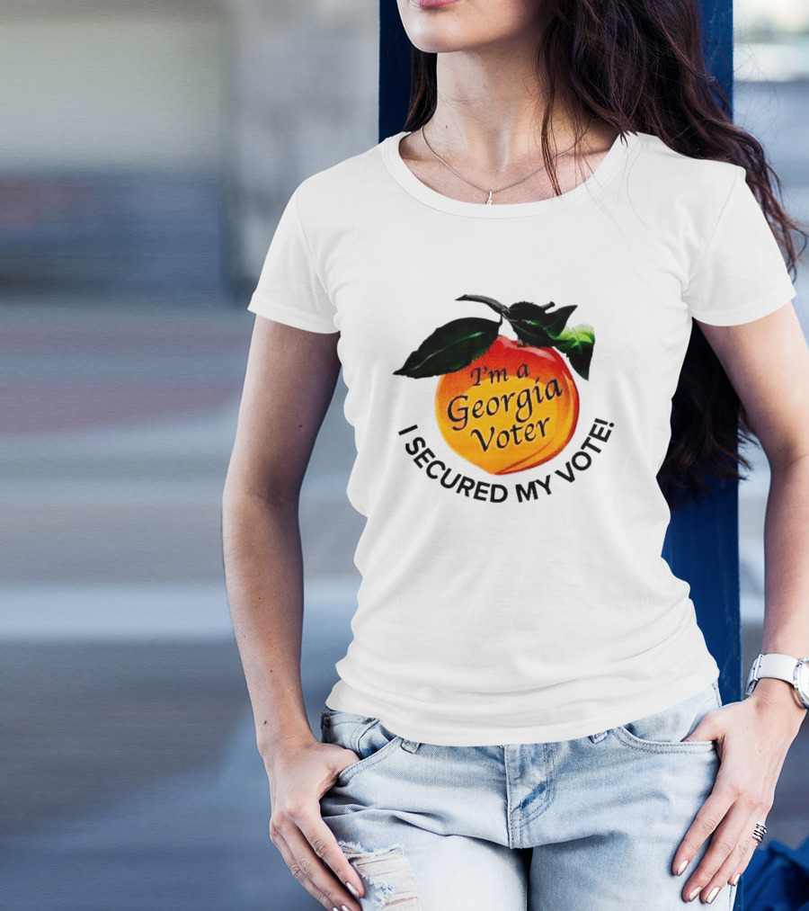 I'm A Georgia Voter I Secured My Vote College Park Georgia November 5 2024 Peach Badge T-Shirt