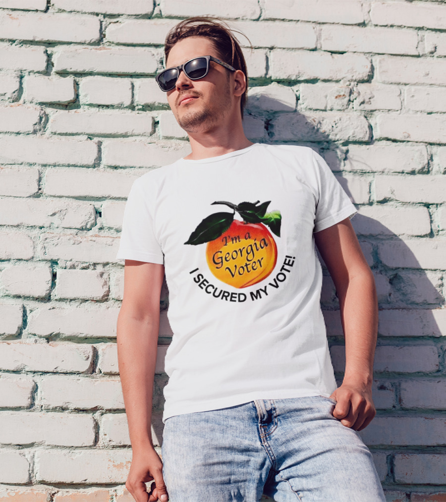 I'm A Georgia Voter I Secured My Vote College Park Georgia November 5 2024 Peach Badge T-Shirt