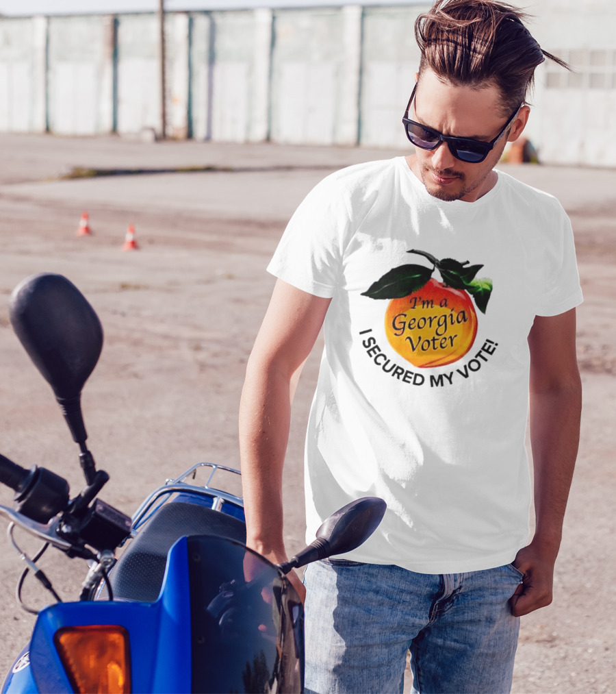 I'm A Georgia Voter I Secured My Vote College Park Georgia November 5 2024 Peach Badge T-Shirt
