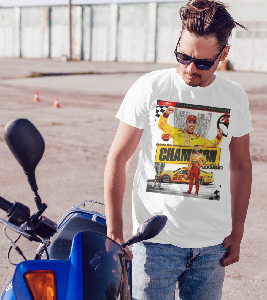 TSN Champions Live Here NASCAR Cup Series Champion Joey Logano T-Shirt