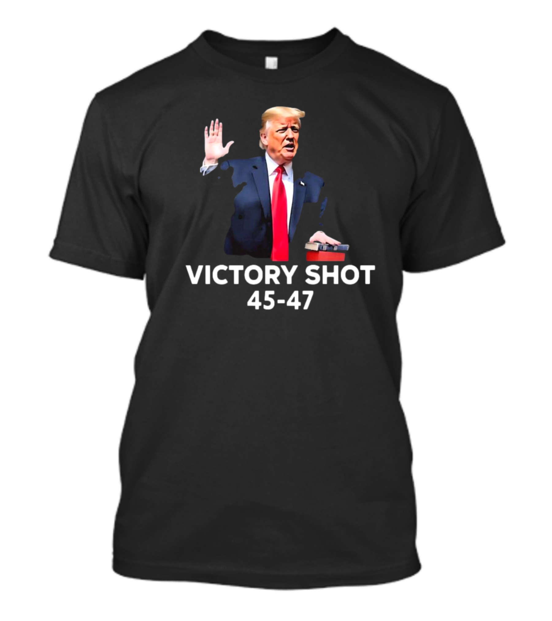 Amer1can Barbie Donald Trump Victory Shot 45-47 Presidential T-Shirt