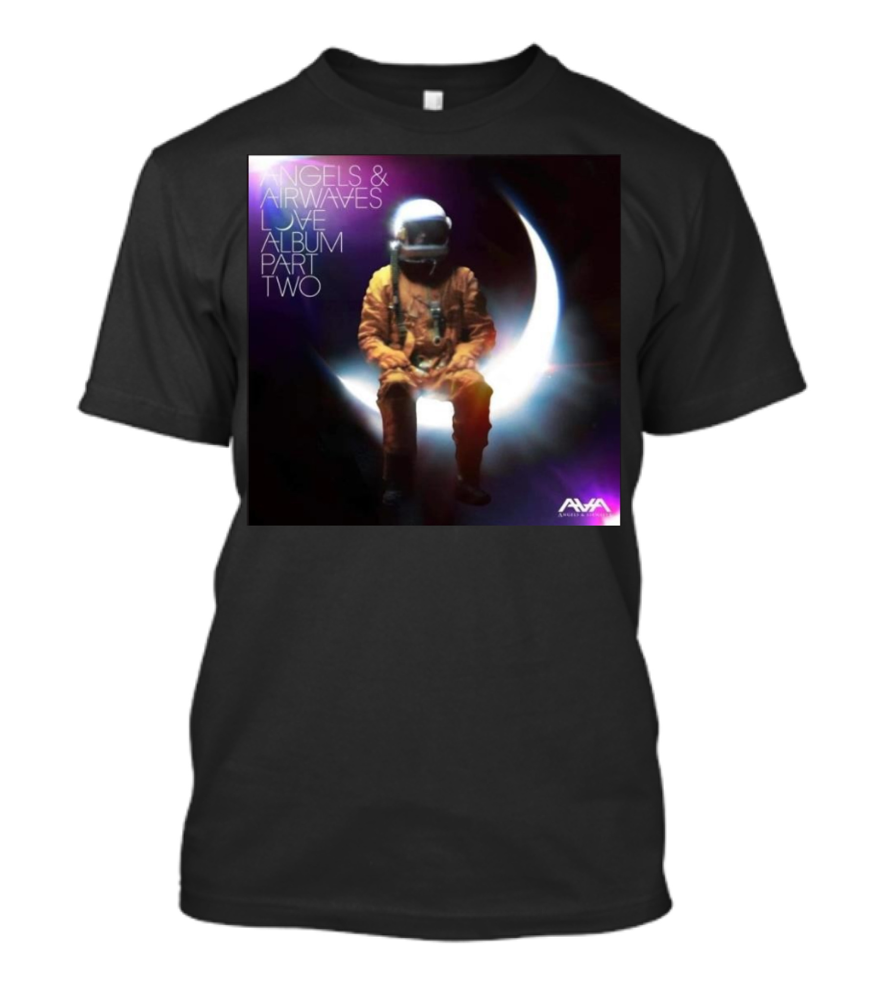 Angels And Airwaves Love Album Part Two Blink 182 Astronaut Crescent Moon AVA T-Shirt