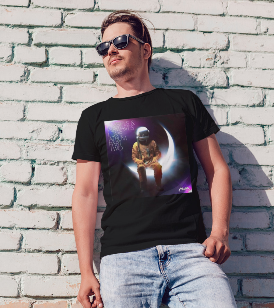Angels And Airwaves Love Album Part Two Blink 182 Astronaut Crescent Moon AVA T-Shirt