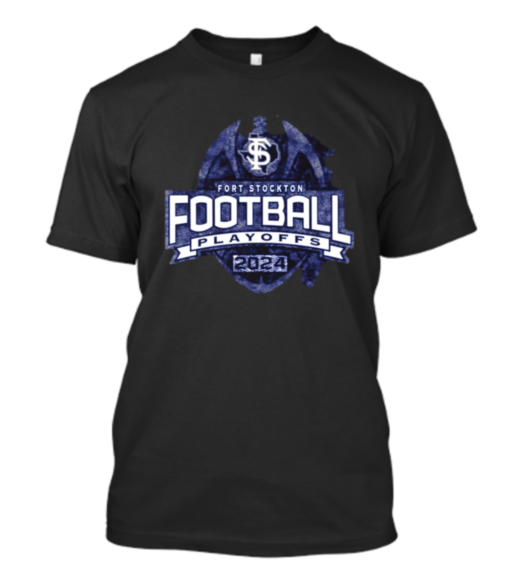 Fort Stockton Panthers Football Playoffs 2024 Vintage Shield Emblem T-Shirt