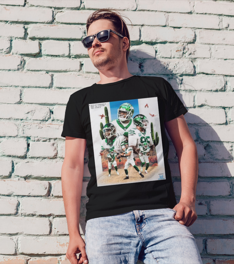 Jets At Cardinals Nov 10 4:25 PM CBS NFL 2024 Honda Powered T-Shirt