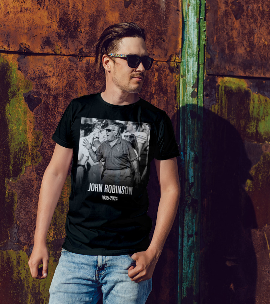 Legendary John Robinson USC Football Head Coach 1935-2024 T-Shirt