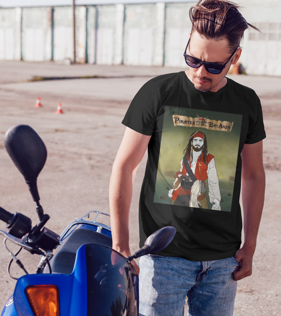 Pirates Of The Bay Area Drawing Featuring Iconic Pirate T-Shirt