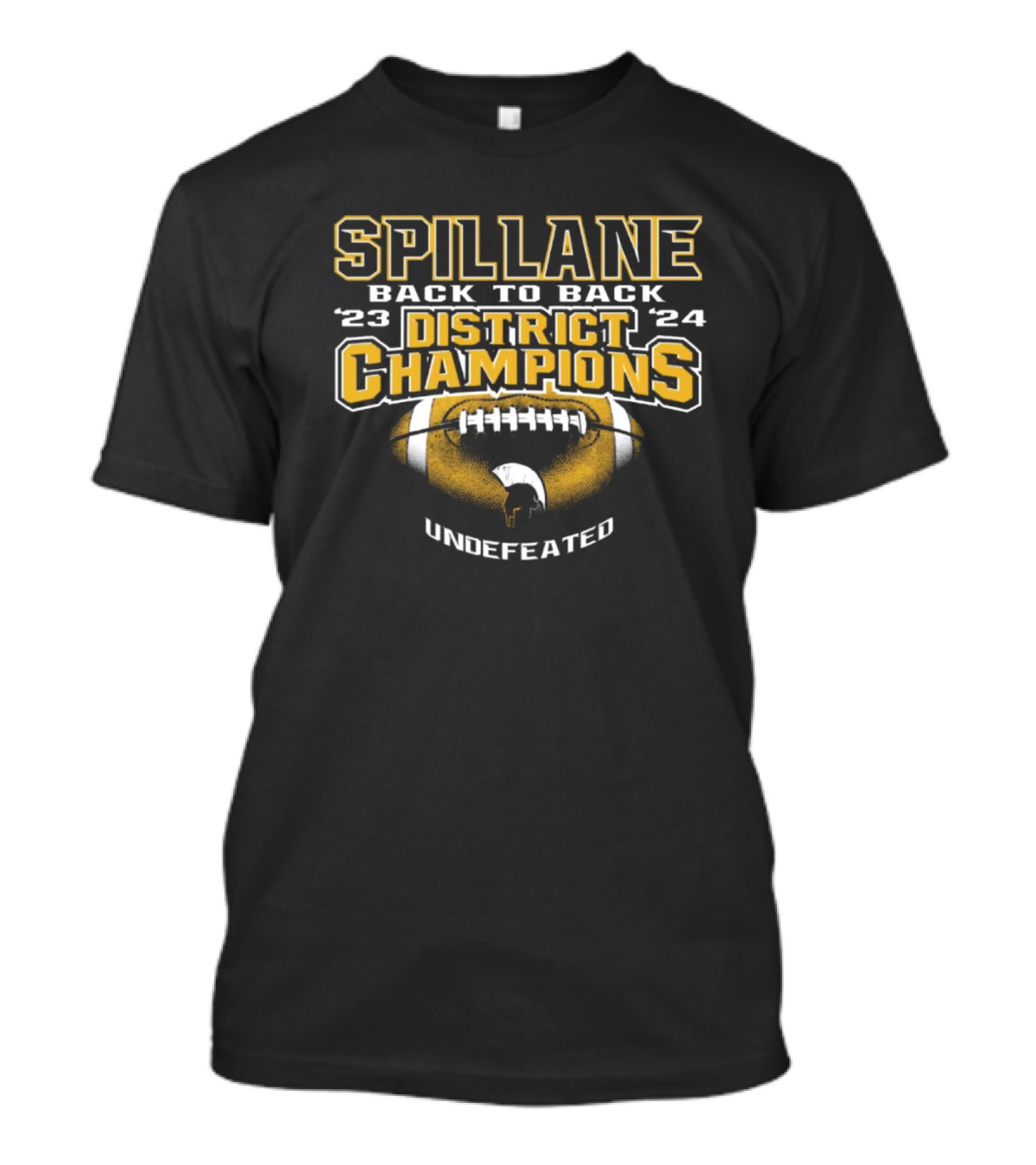 Spillane Back To Back District Champions 23 24 Undefeated Football T-Shirt