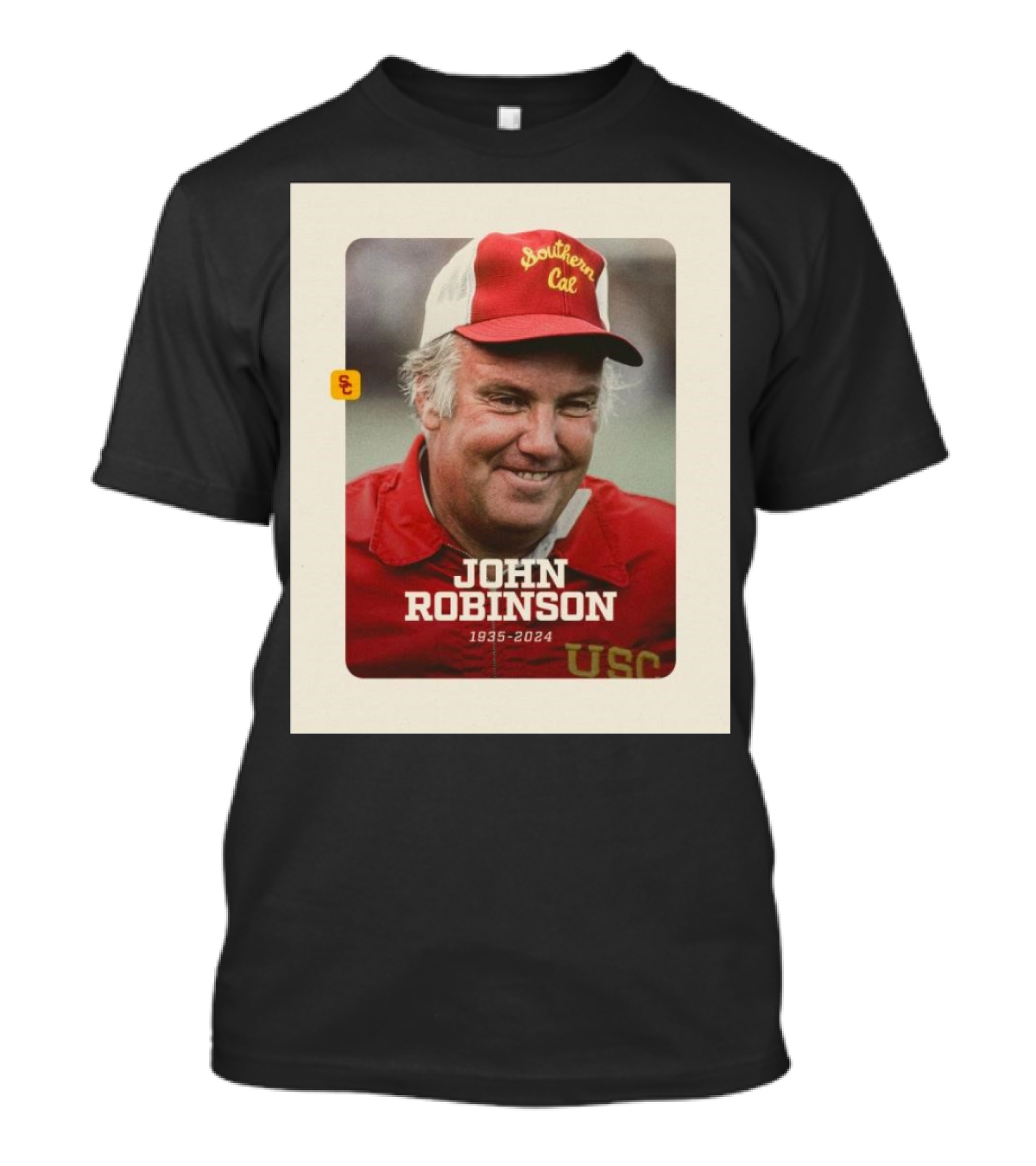 USC Football Coach John Robinson 1935-2024 Southern Cal T-Shirt