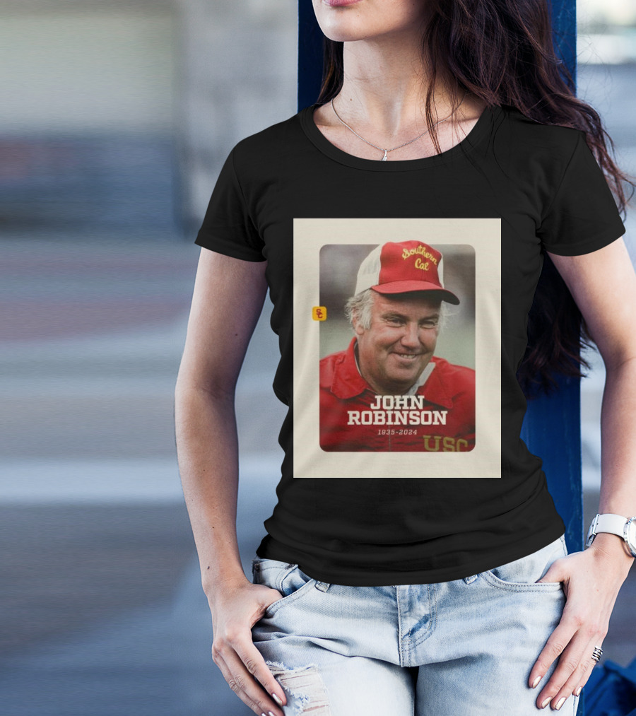 USC Football Coach John Robinson 1935-2024 Southern Cal T-Shirt
