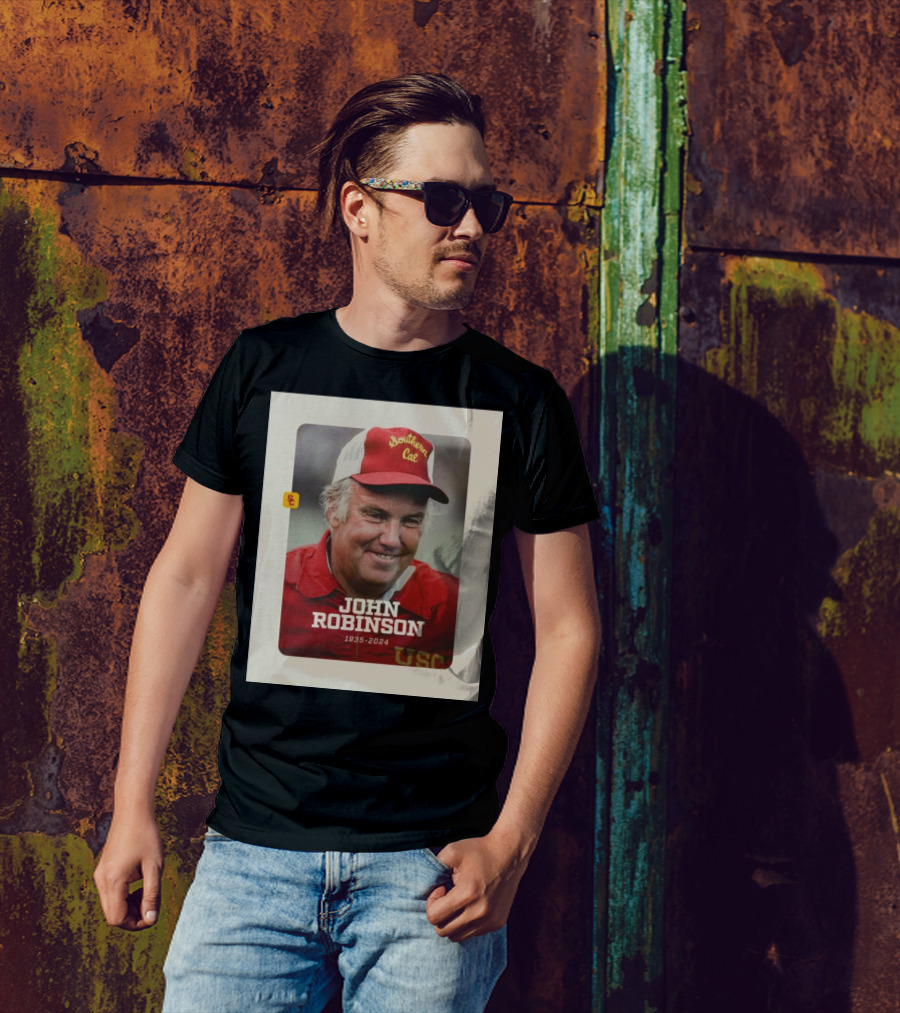USC Football Coach John Robinson 1935-2024 Southern Cal T-Shirt