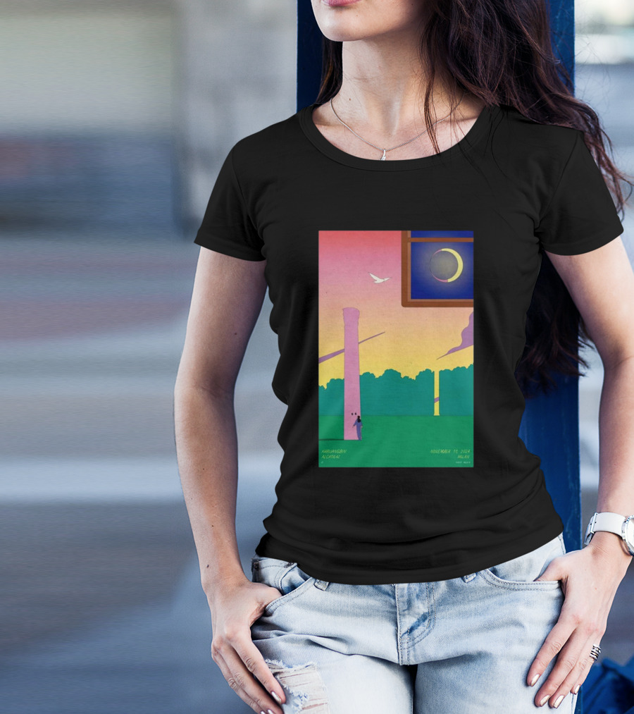Khruangbin Alcatraz Milan Italy November 11 2024 Moon Eclipse T-Shirt