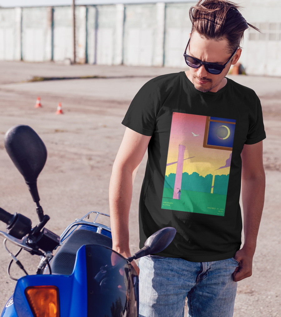 Khruangbin Alcatraz Milan Italy November 11 2024 Moon Eclipse T-Shirt