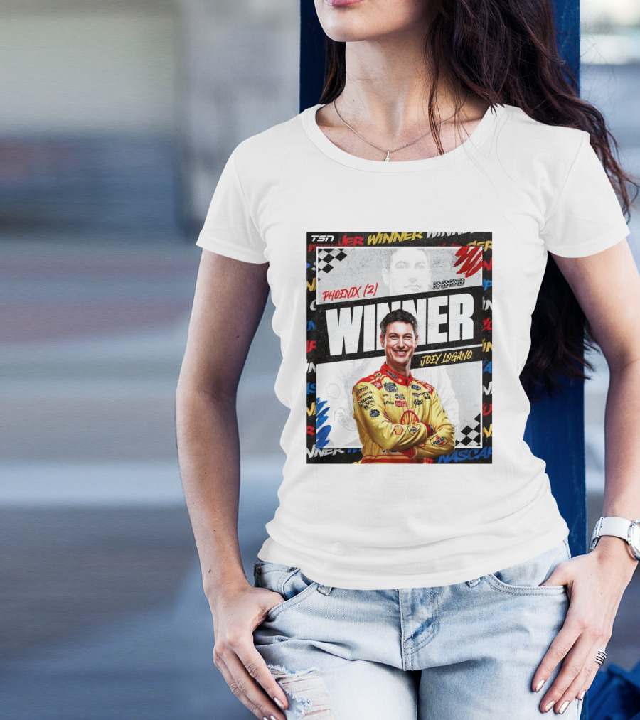 Winner Joey Logano Phoenix NASCAR Cup Series Champion Team Penske 3-Peat T-Shirt