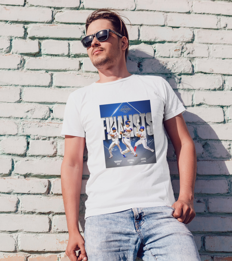 Marcus Semien Corey Seager Josh Smith Texas Rangers Silver Slugger Finalists T-Shirt