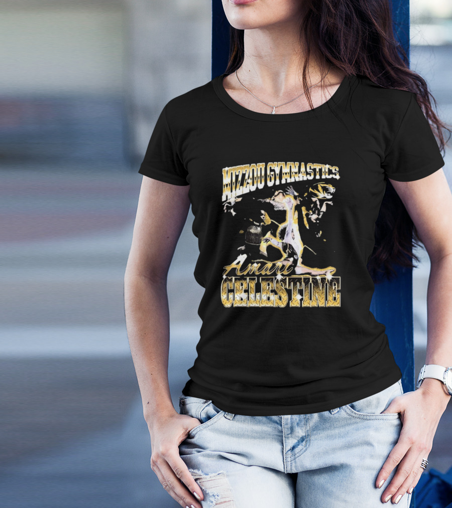 Mizzou Gymnastics Amari Celestine Throwback 90s T-Shirt
