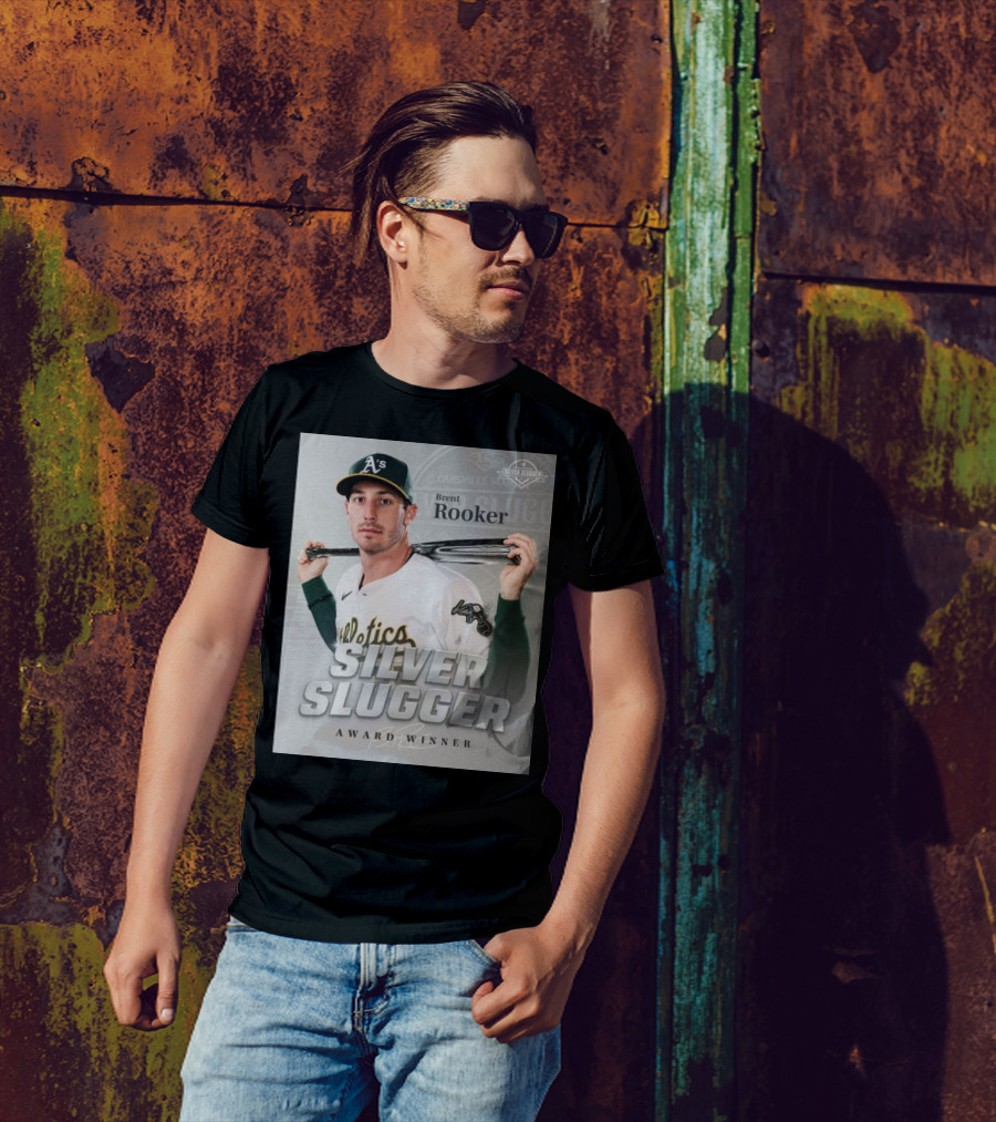 Brent Rooker Athletics Silver Slugger Award Winner Signature T-Shirt