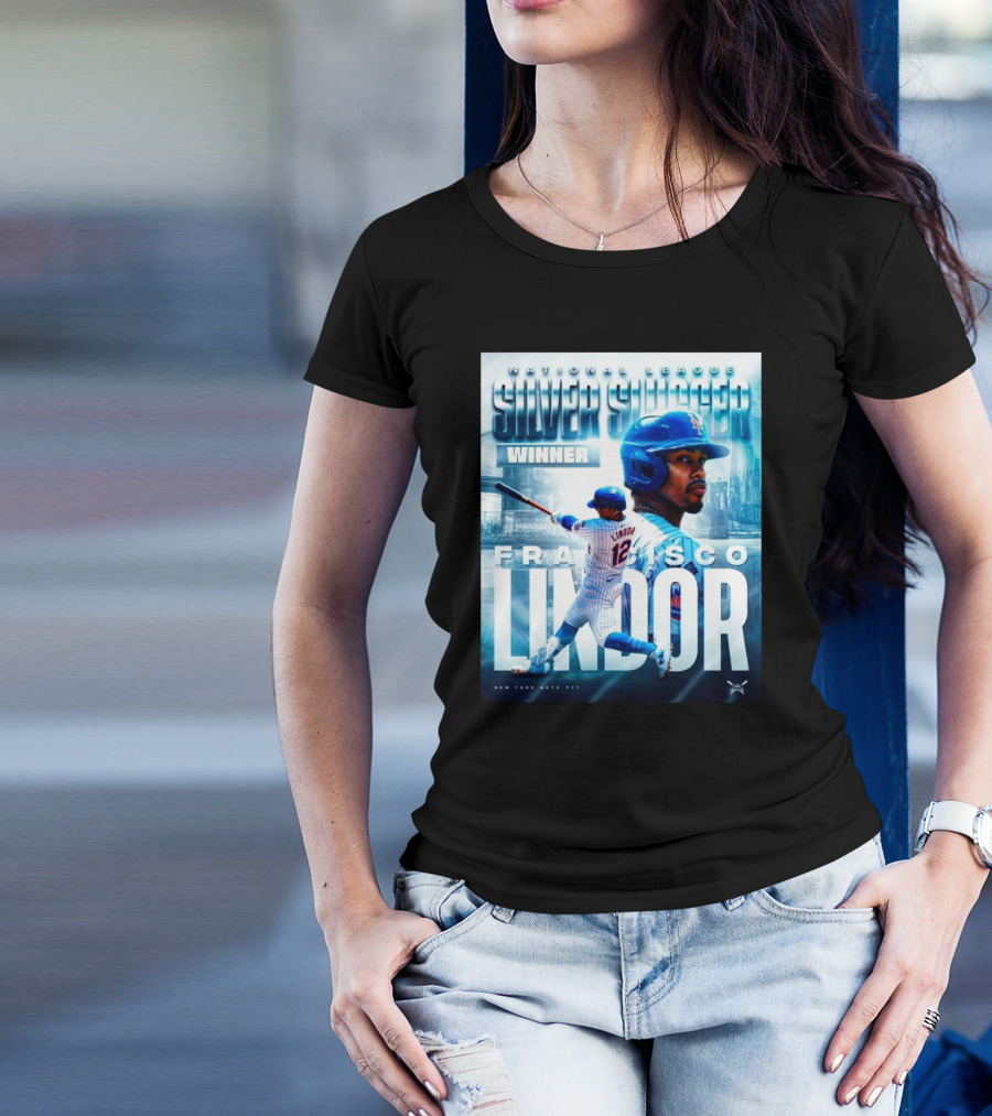 Francisco Lindor National League Silver Slugger Winner New York Mets 12 T-Shirt