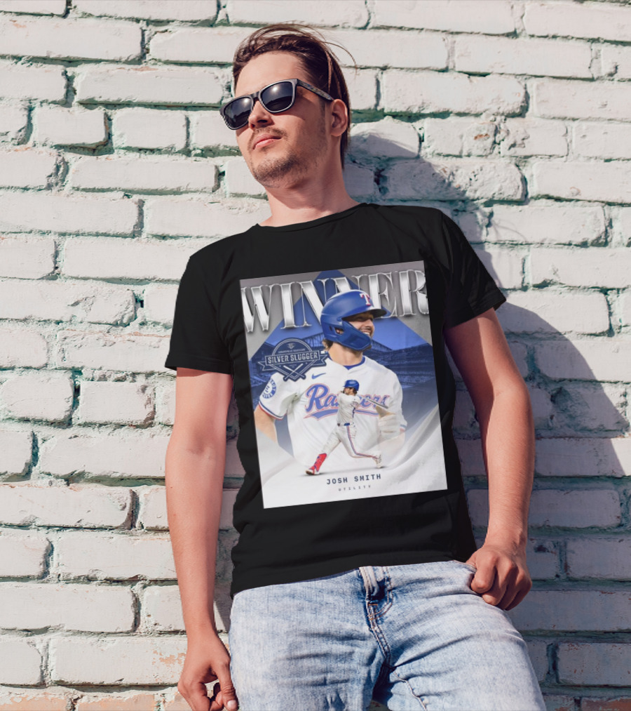 Winner Josh Smith Texas Rangers Silver Slugger Utility T-Shirt