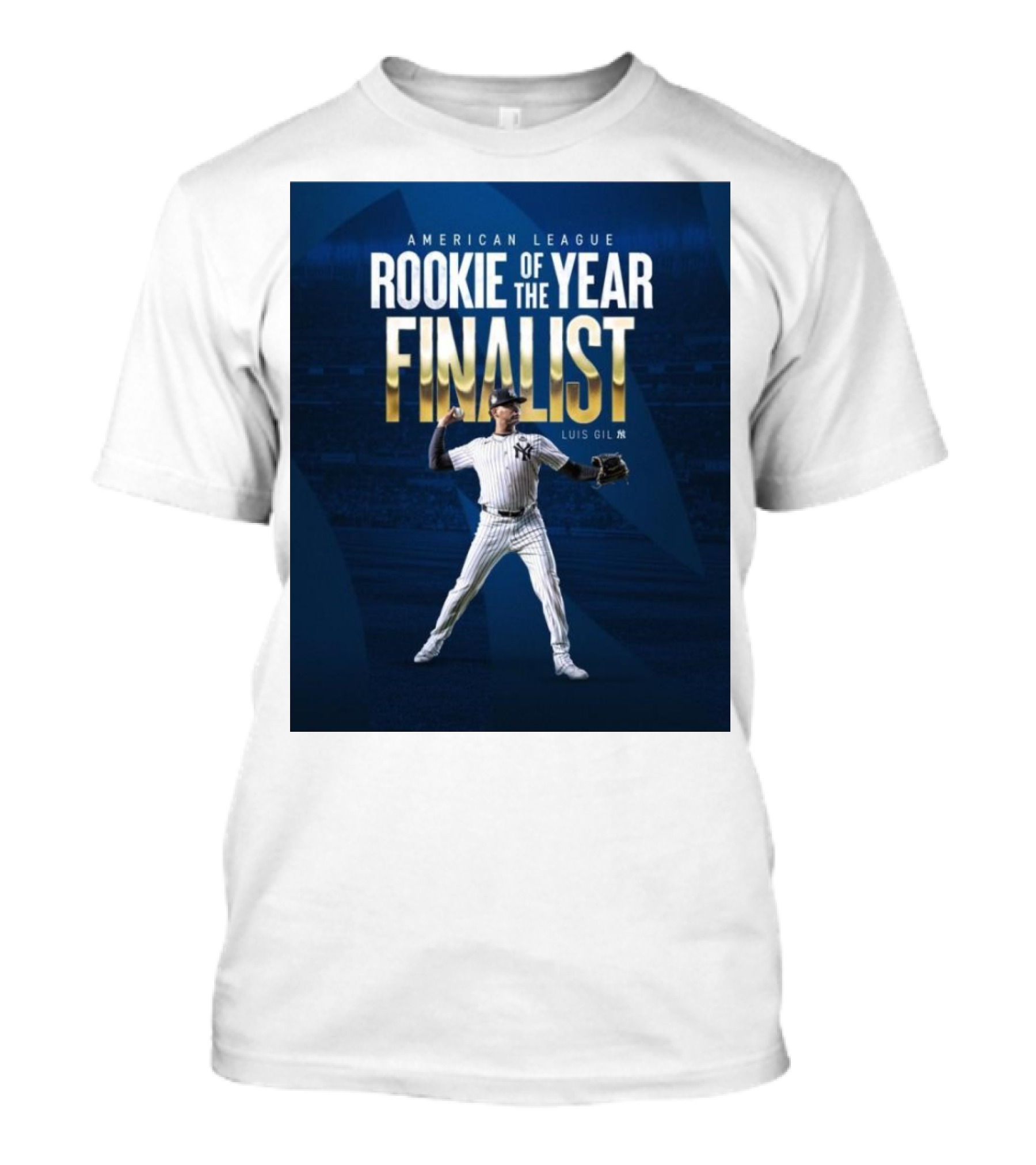 American League Rookie Of The Year Finalist Luis Gil New York Yankees T-Shirt
