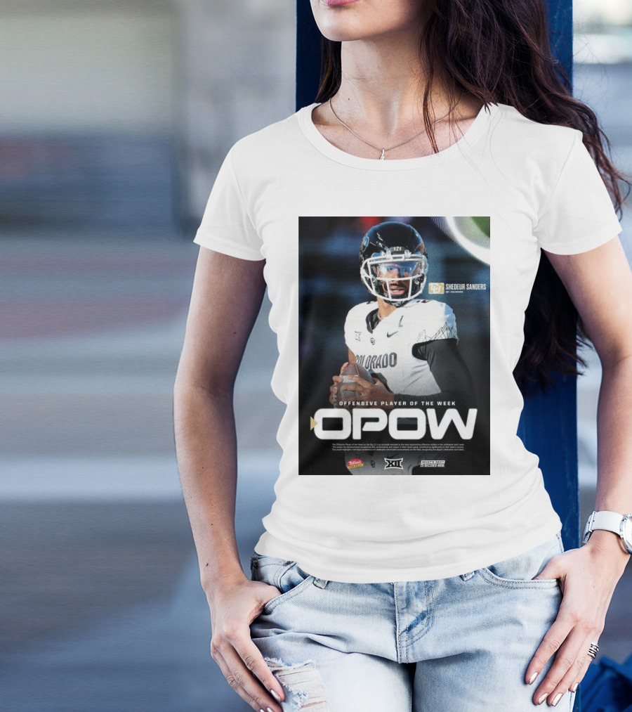 OPOW Offensive Player Of The Week Shedeur Sanders Colorado Buffaloes Big 12 T-Shirt