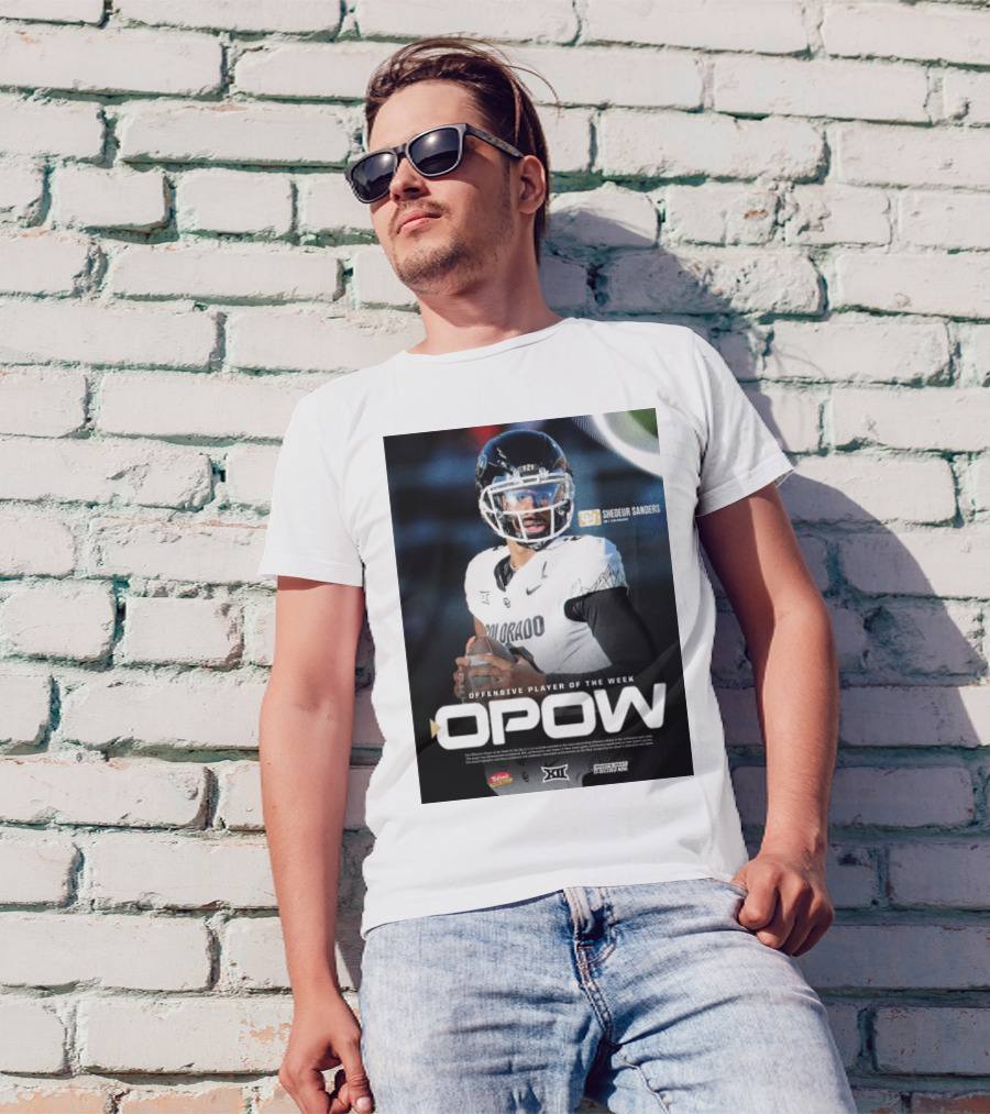 OPOW Offensive Player Of The Week Shedeur Sanders Colorado Buffaloes Big 12 T-Shirt