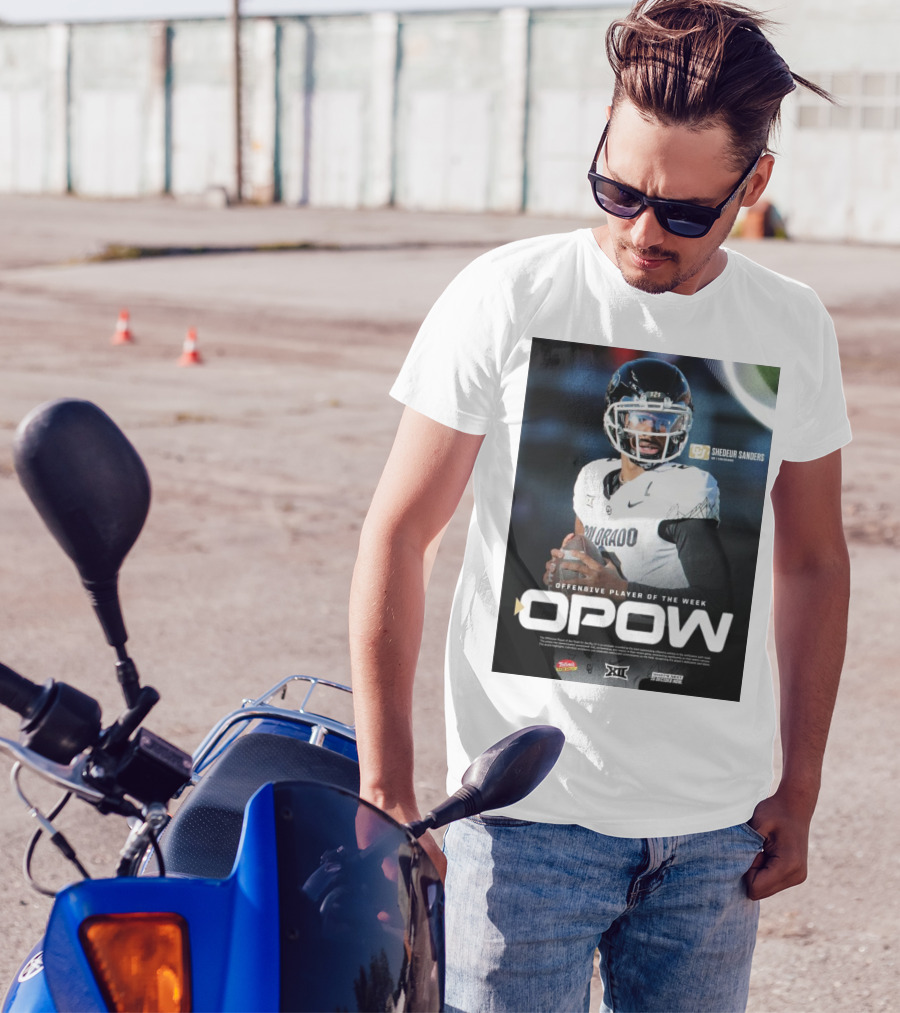 OPOW Offensive Player Of The Week Shedeur Sanders Colorado Buffaloes Big 12 T-Shirt