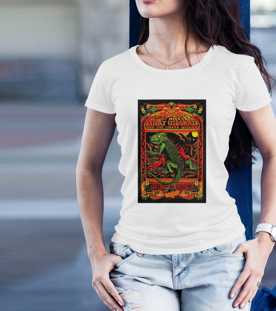 King Gizzard And The Lizard Wizard November 13 2024 JJ’s Live Fayetteville AR Psychedelic Concert T-Shirt