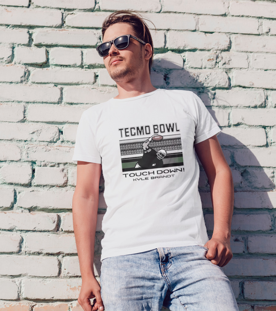 Tecmo Bowl Touchdown Kyle Brandt NFL T-Shirt