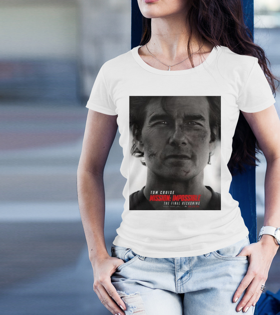 Tom Cruise Mission Impossible The Final Reckoning 05.23.25 Intense Close-Up T-Shirt