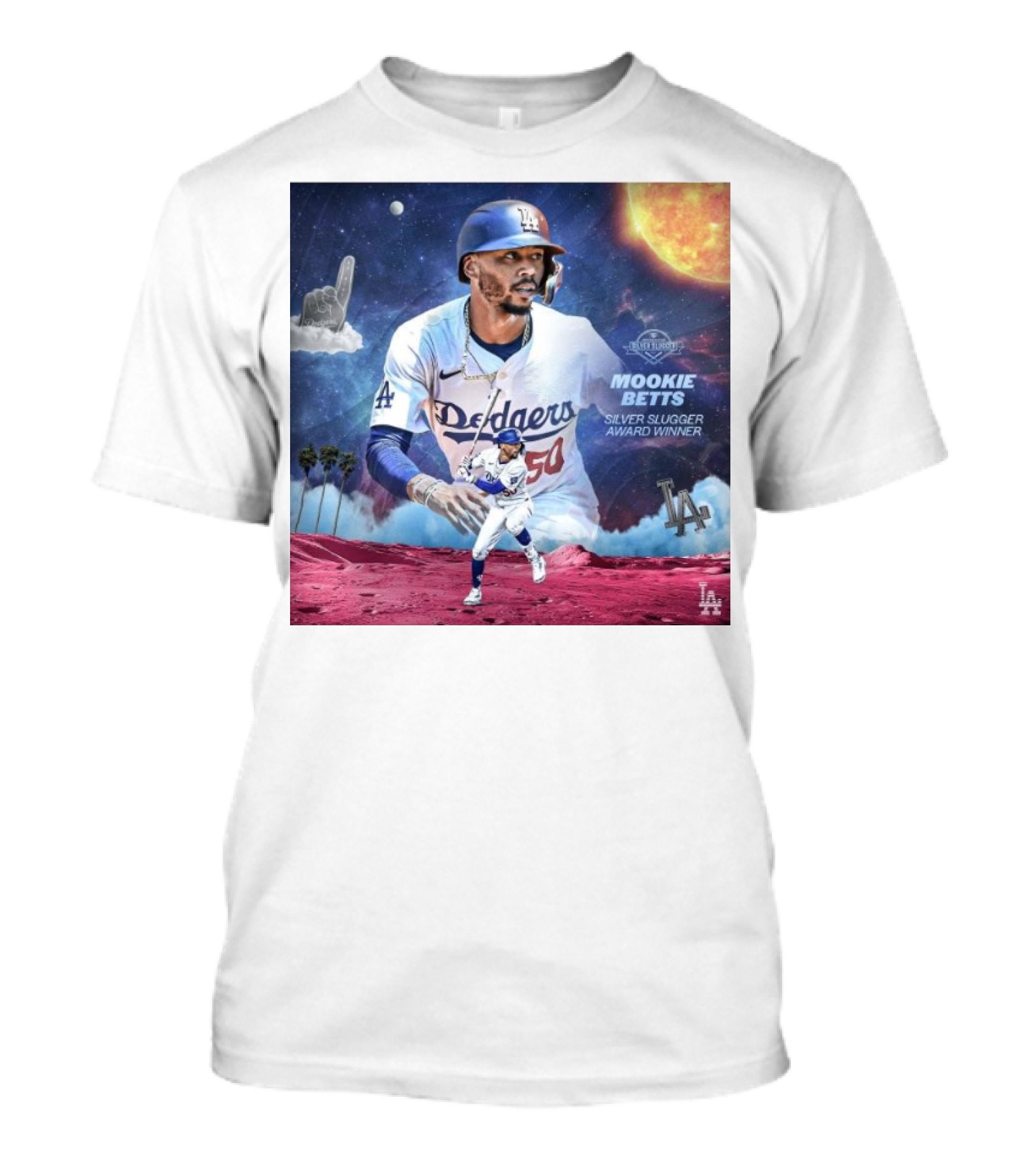 Mookie Betts Dodgers MLB Silver Slugger Winner Los Angeles T-Shirt