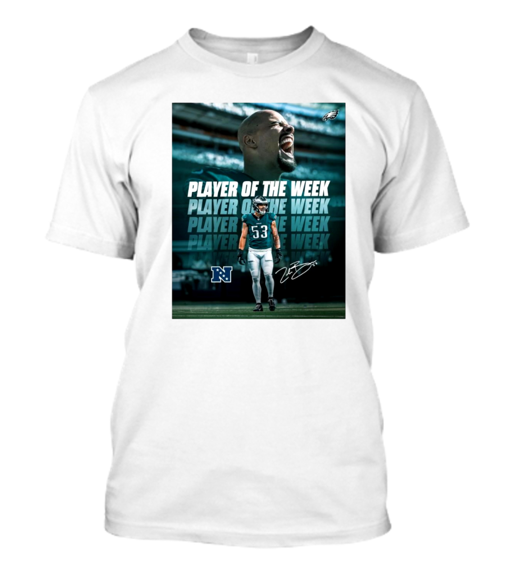 Player Of The Week Philadelphia Eagles NFC Signature T-Shirt