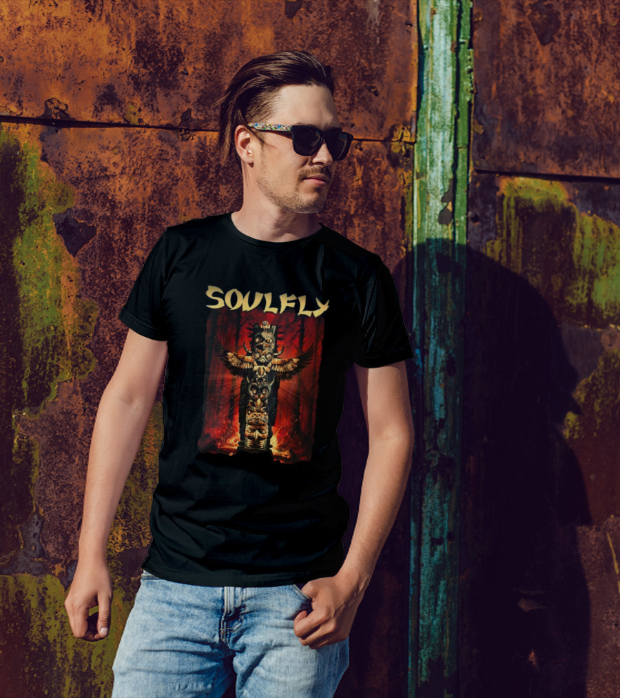 Soulfly Totem Design Girly US Tour Date T-Shirt