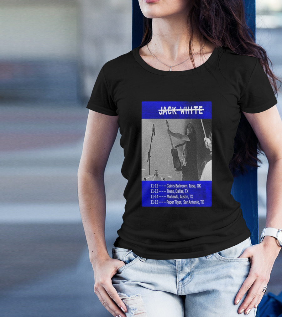 Jack White Tour Tulsa Dallas Austin San Antonio Nov 12-15 T-Shirt
