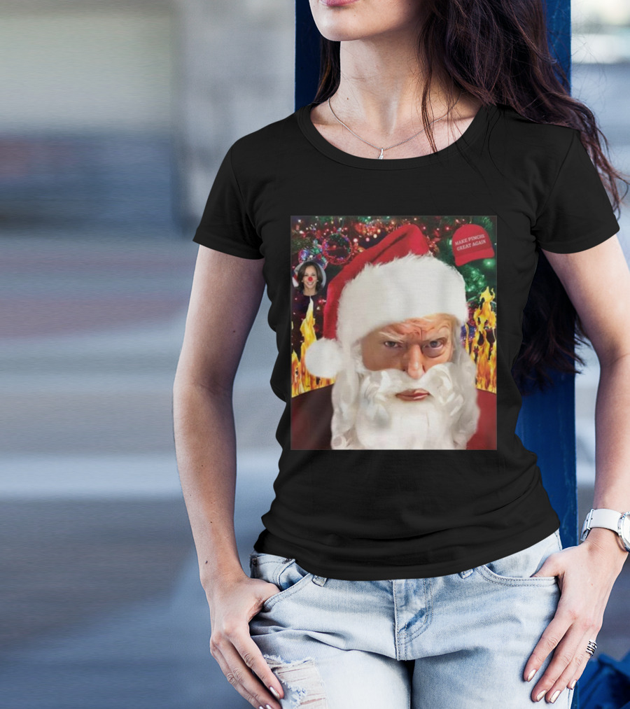 Trump Santa 2024 Make America Great Again Christmas T-Shirt