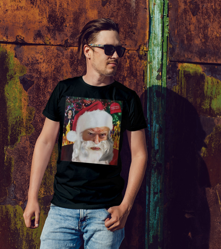 Trump Santa 2024 Make America Great Again Christmas T-Shirt