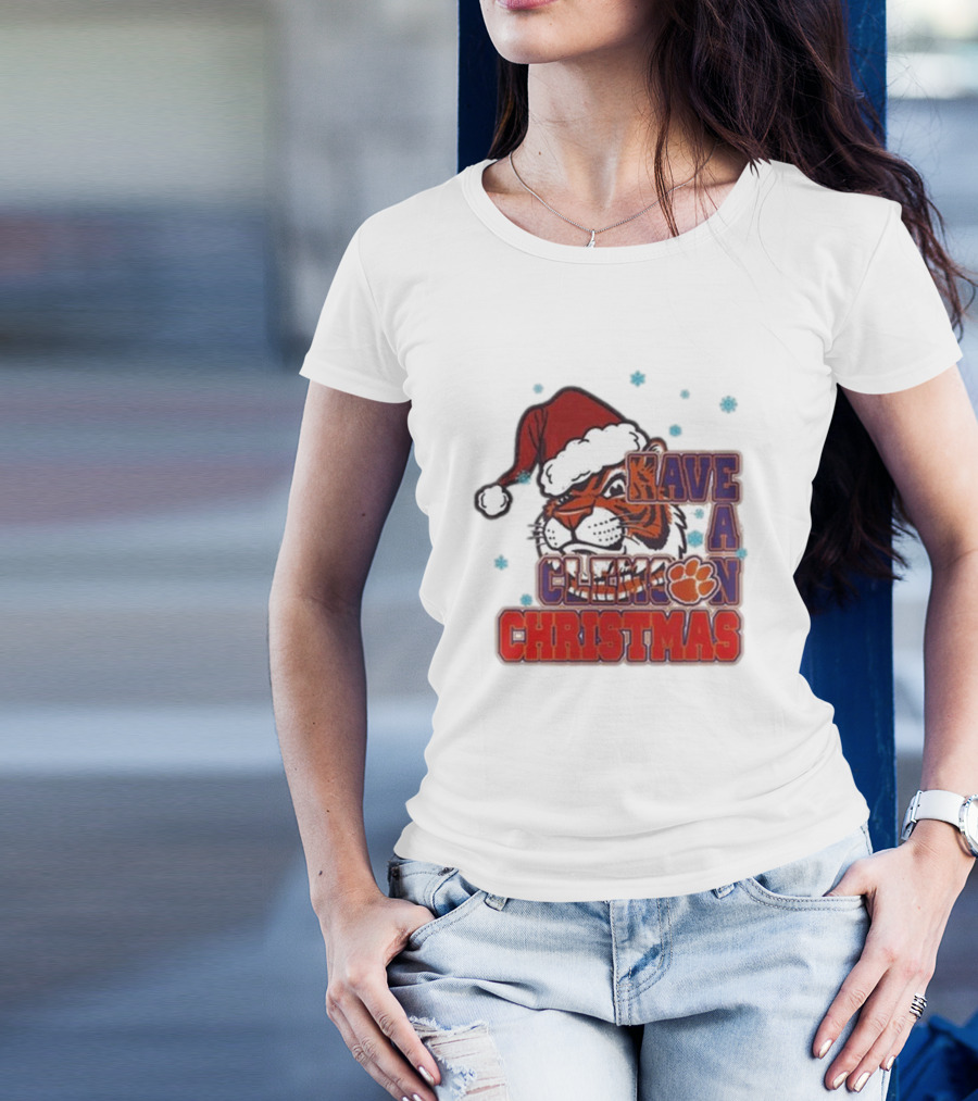 Clemson Tigers Christmas 2024 Have A Clemson Christmas T-Shirt