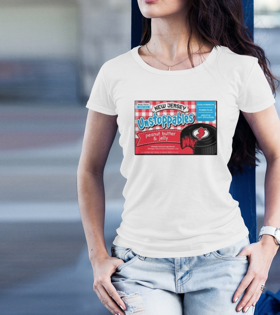 New Jersey Unstoppables Peanut Butter And Jelly Even Strength Power Play T-Shirt