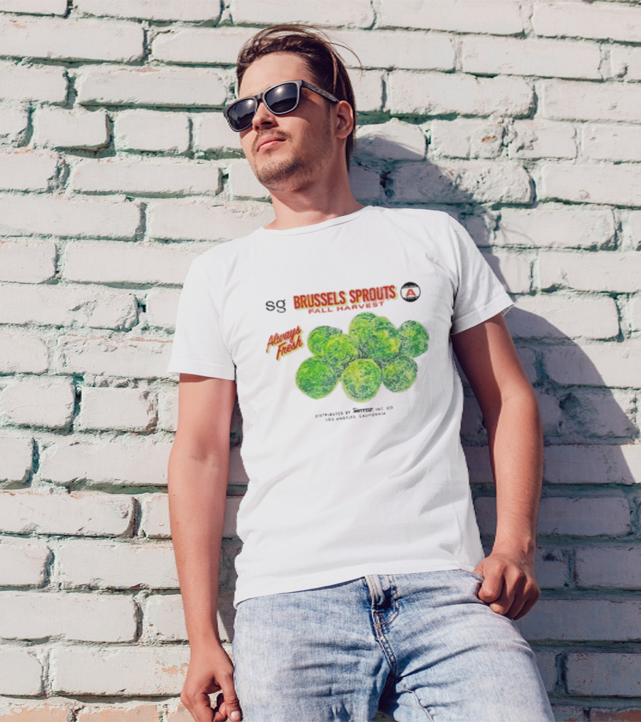 Sweetgreen X MNTGE Brussels Sprouts Fall Harvest Always Fresh Los Angeles California T-Shirt