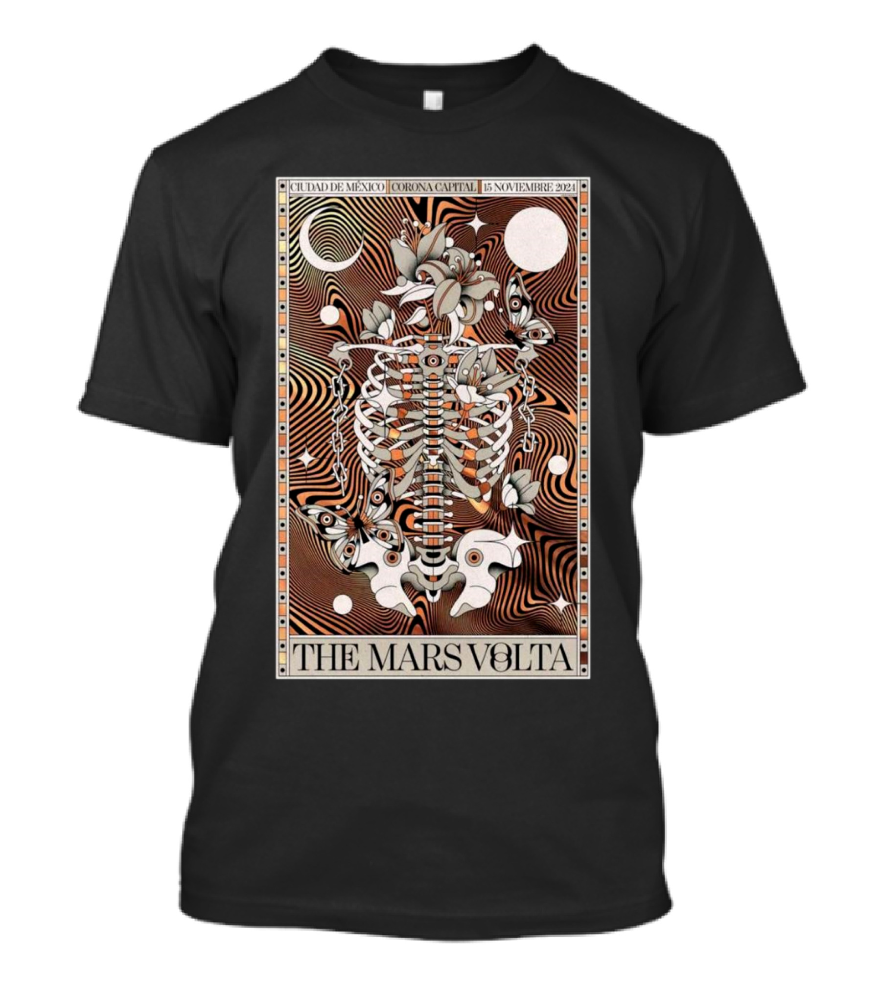 The Mars Volta November 15 2024 Autódromo Hermanos Rodríguez Ciudad De México Corona Capital T-Shirt