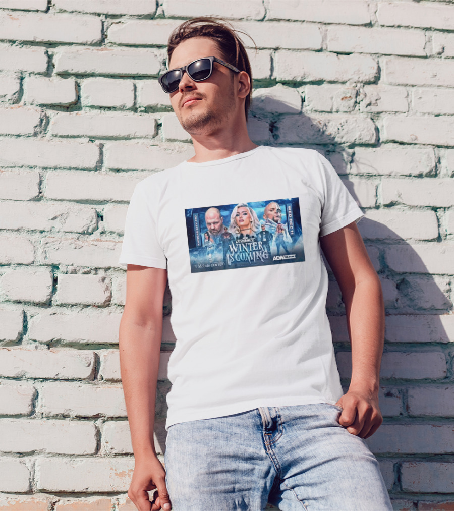 AEW Dynamite Winter Is Coming Kansas City Featuring Mariah May Jon Moxley Darby Allin Kris Statlander Bobby Lashley Orange Cassidy Mercedes Moné Dec 11 T-Mobile Center T-Shirt