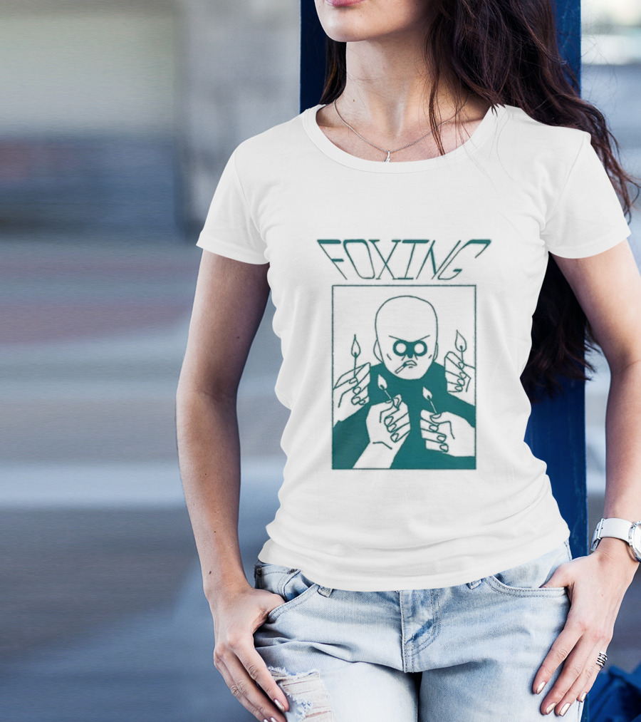FOXING Cigman White Mysterious Smoker With Matches T-Shirt