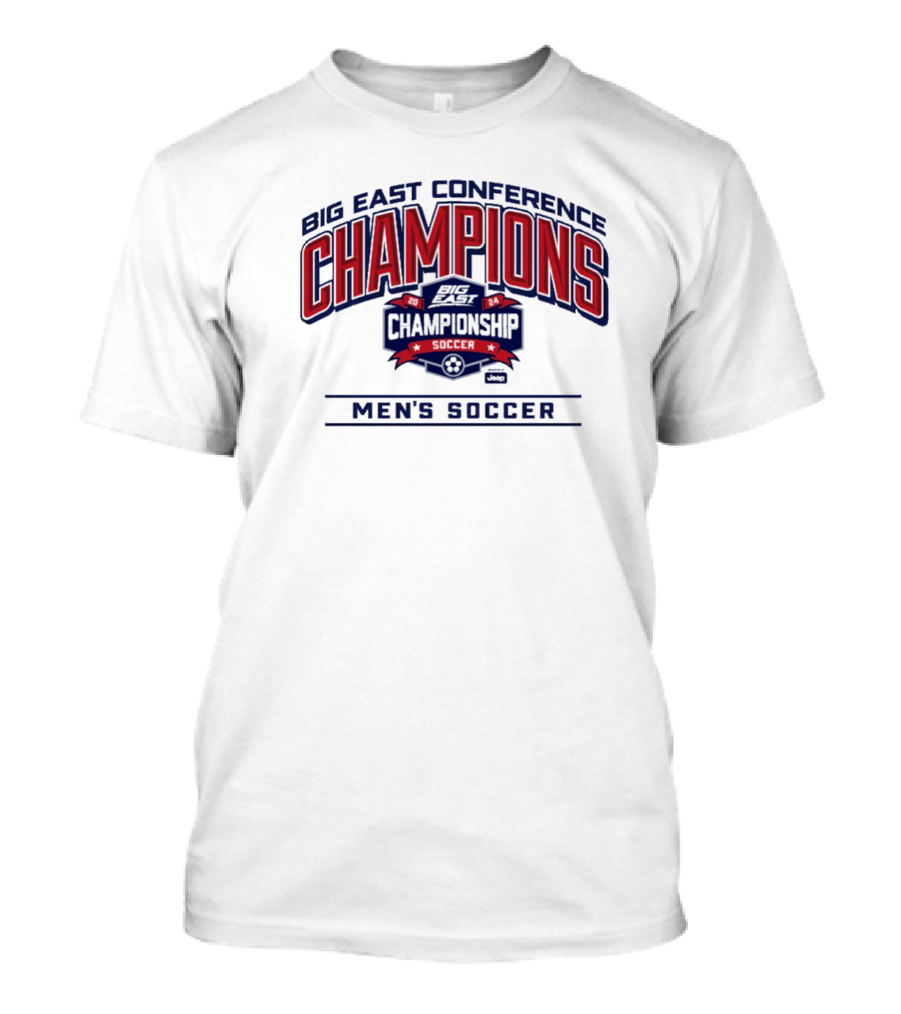 Big East Conference Champions 2024 Men's Soccer Championship Soccer Jeep T-Shirt