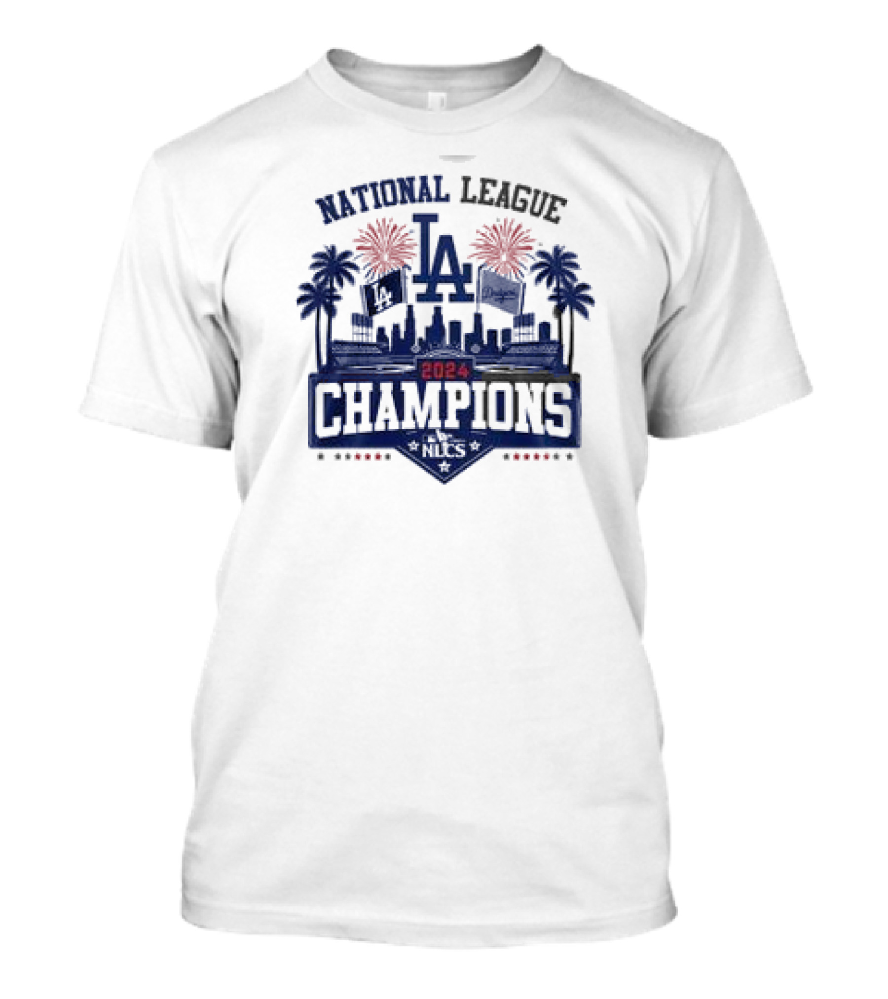 National League 2024 NLCS Champions Los Angeles Dodgers T-Shirt