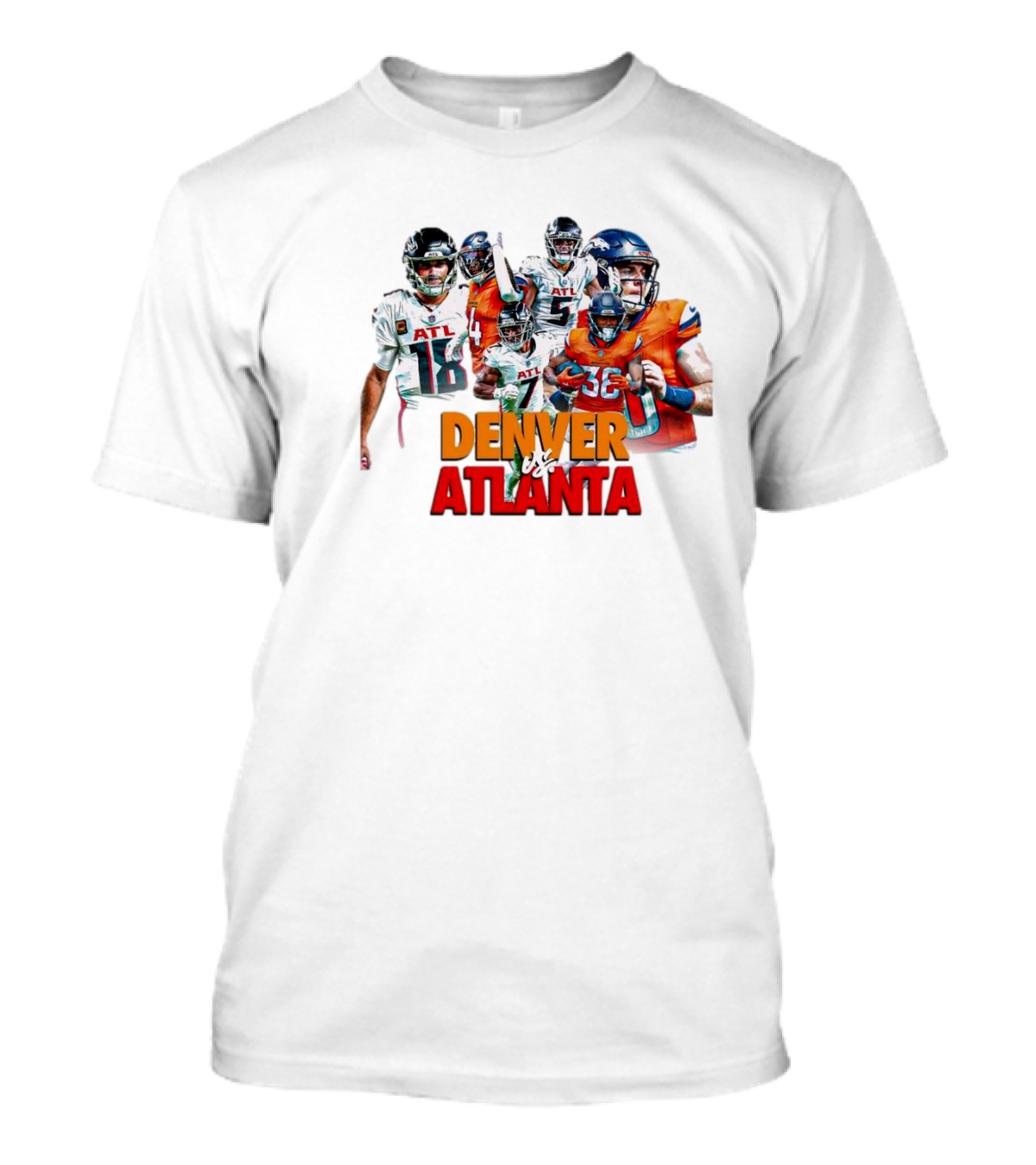 Denver Vs Atlanta NFL Broncos Vs Falcons Players Sunday 11 17 T-Shirt