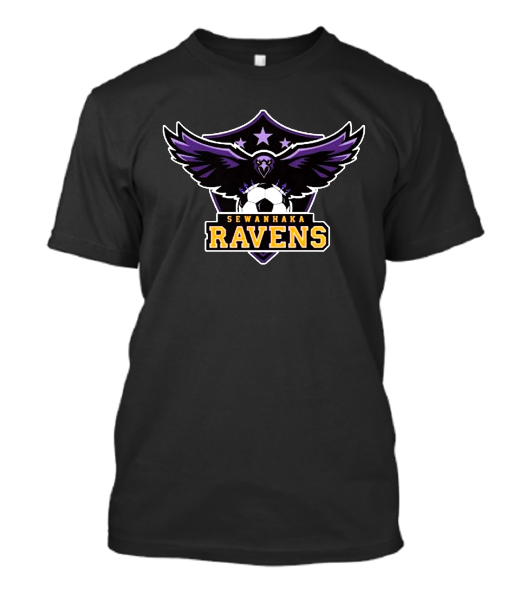Sewanhaka Ravens Soccer Team 2024 Shield T-Shirt