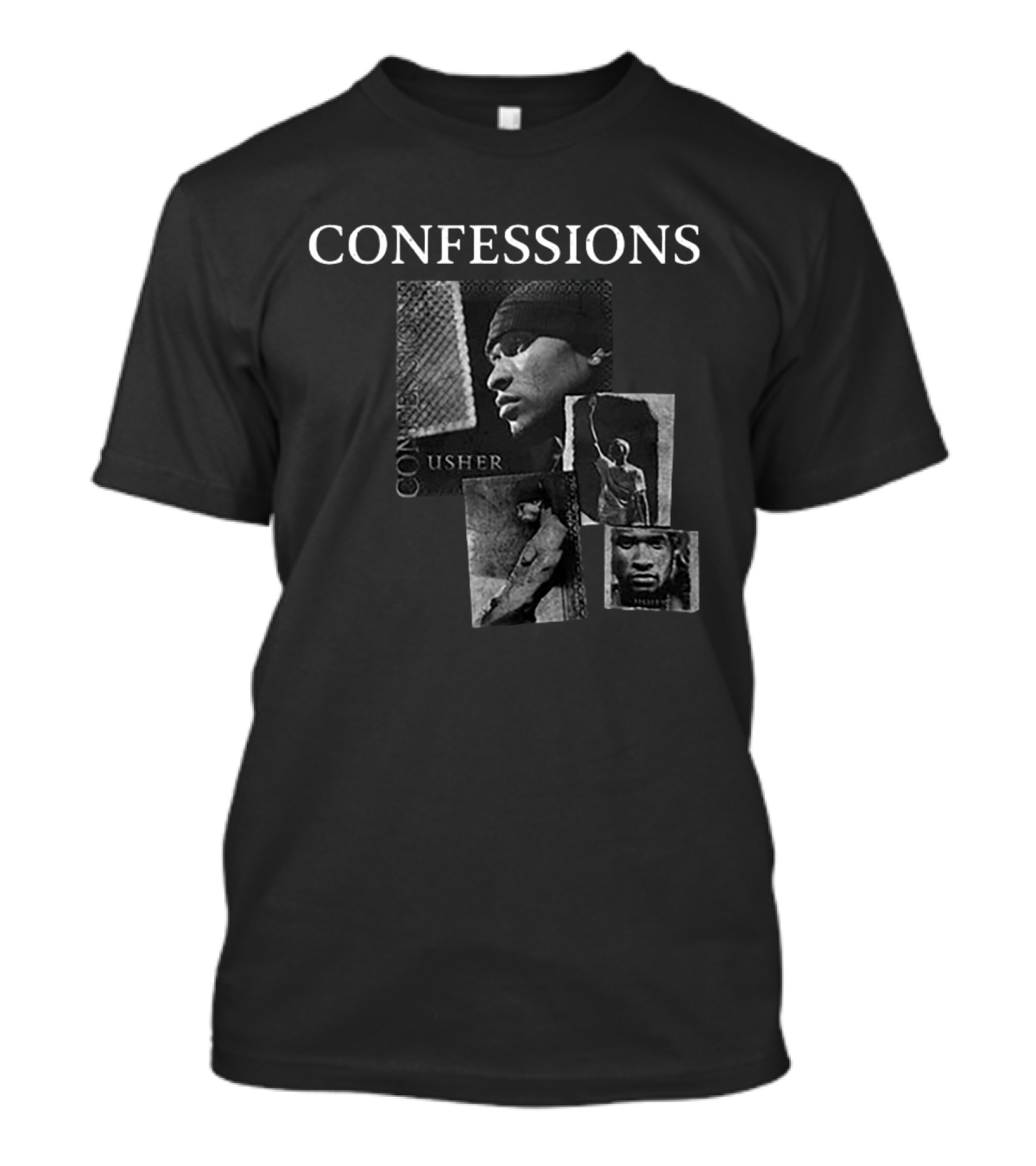 Usher Confessions Album Art With Raymond Iv Portraits T-Shirt